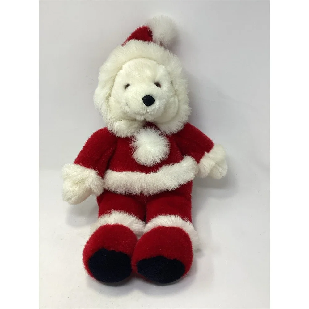 Vintage Santa Bear Plush Creations Stuffed Animal toy 16